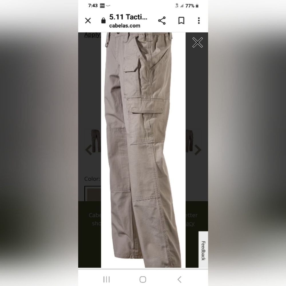 Tactical 5.11 cargo pants sz. 10 reg.(#37) - Picture 15 of 16